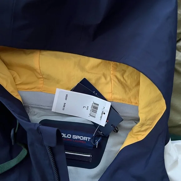 NWT! POLO SPORT 🇺🇸 Eton Field Jacket Color Block Waterproof - Picture 4 of 7